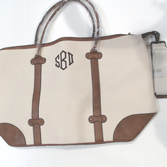 BLOOPER BAG: Monogrammed Vintage Weekender