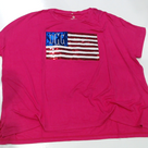 BLOOPER CLOTHING: Monogrammed Sequin Flag Tee