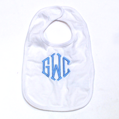 BLOOPER KIDS: Monogrammed Baby Bib