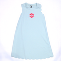 BLOOPER KIDS: Monogrammed Girls Scallop Dress