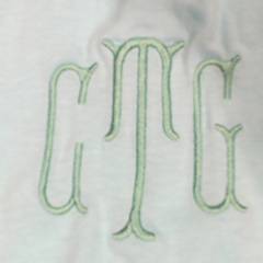 BLOOPER CLOTHING: Monogrammed Accent Cover Up