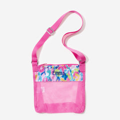 Monogrammed Seashell Bag in Watercolor Cheetah