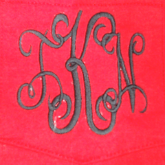 BLOOPER CLOTHING: Monogrammed Long Sleeve Shirt