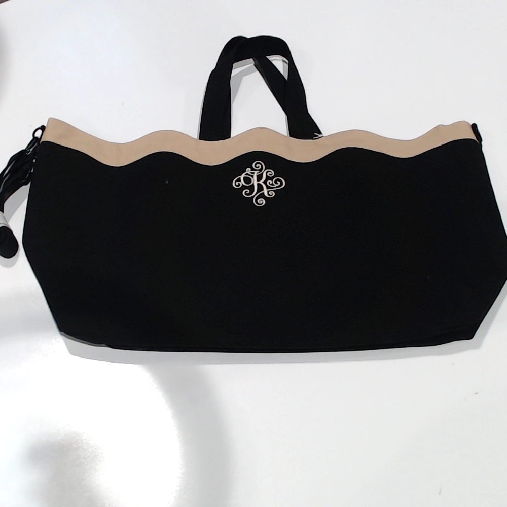 BLOOPER BAG: Monogrammed Wavy Top Weekender