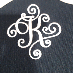 BLOOPER BAG: Monogrammed Wavy Top Weekender