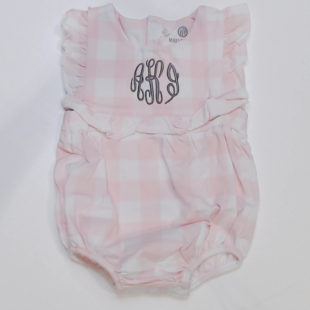 BLOOPER KIDS: Monogrammed Baby Soft Jersey Bubble