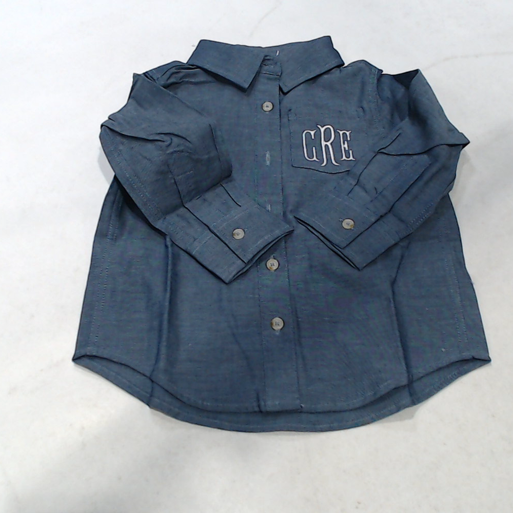 BLOOPER KIDS: Monogrammed Kids Button Down Tunic