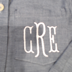 BLOOPER KIDS: Monogrammed Kids Button Down Tunic
