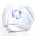 BLOOPER KIDS: Monogrammed White Eyelet Baby Bloomers