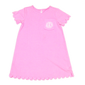 BLOOPER KIDS: Monogrammed Kids Scalloped Dress