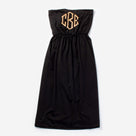 Monogrammed Beach Cover Up | Black
