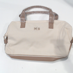 BLOOPER BAG: Monogrammed Canvas Weekender