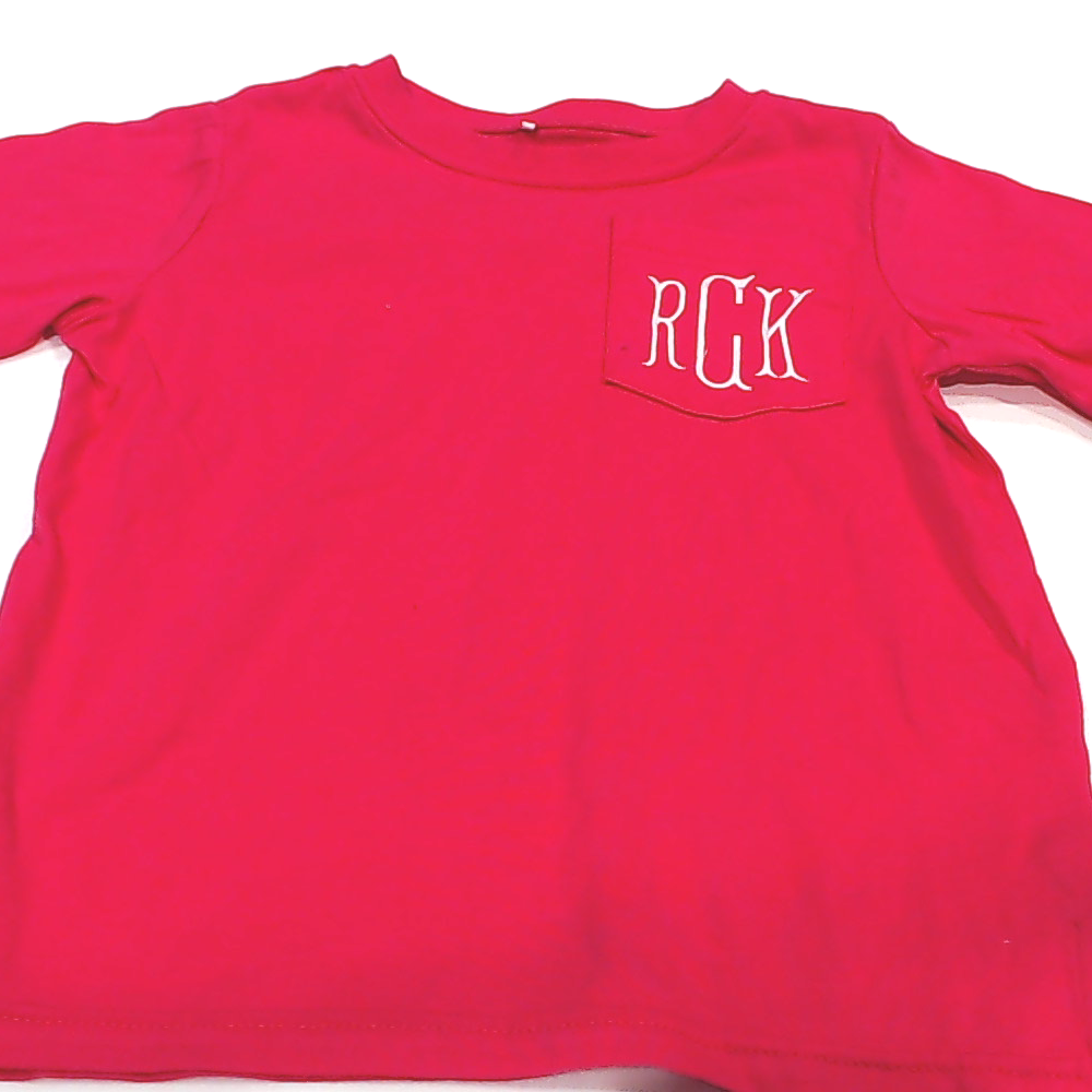 BLOOPER KIDS: Monogrammed Kids Short Sleeve Shirt