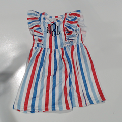 BLOOPER KIDS: Monogrammed Girls Ruffle Dress