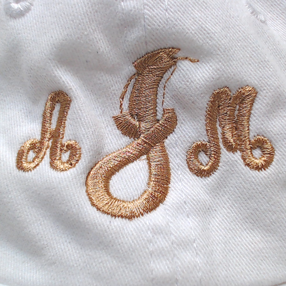 BLOOPER ACCESSORY: Monogrammed Baseball Hat