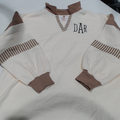 BLOOPER CLOTHING: Monogrammed Colorblock Sweatshirt