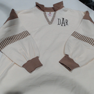 BLOOPER CLOTHING: Monogrammed Colorblock Sweatshirt