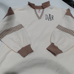 BLOOPER CLOTHING: Monogrammed Colorblock Sweatshirt