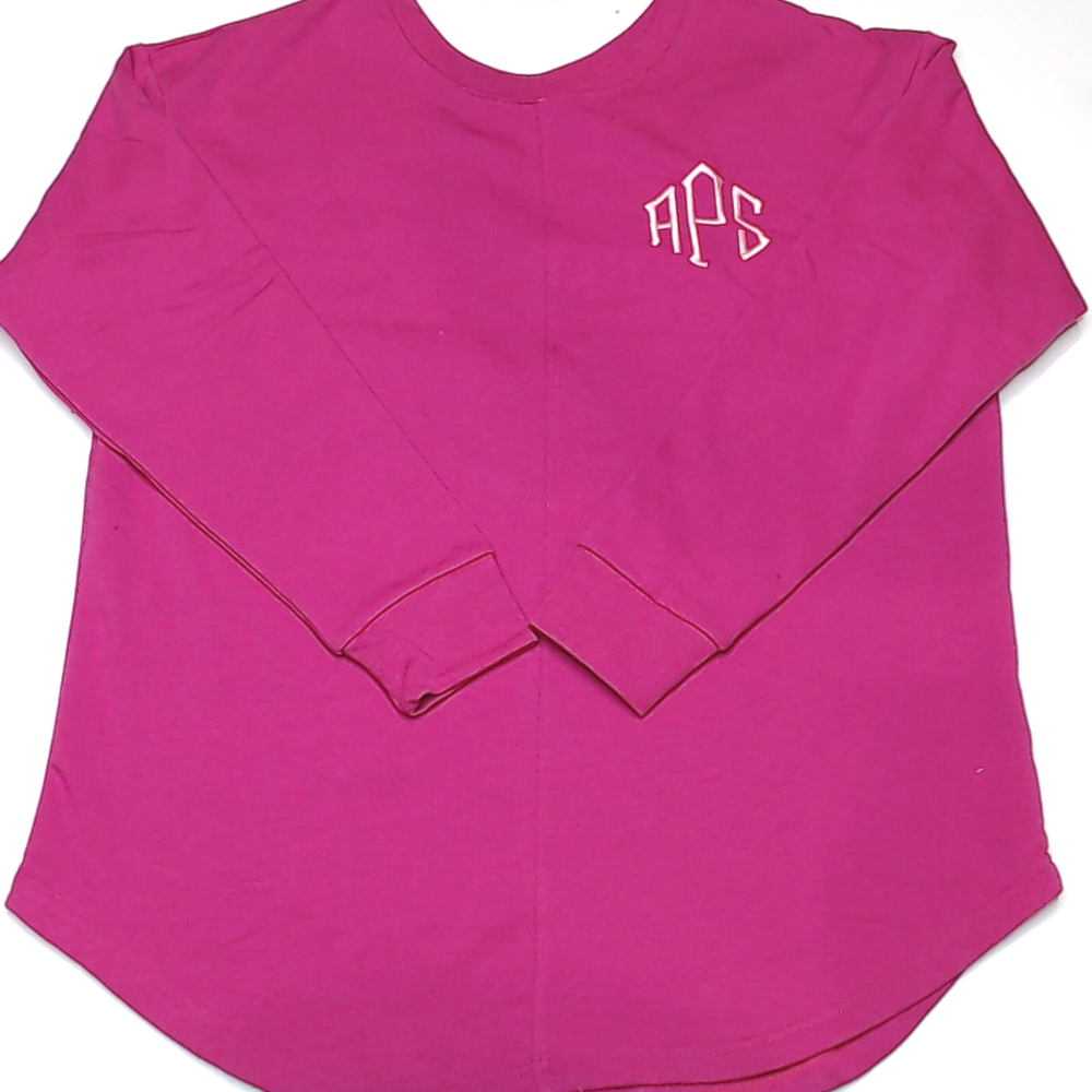 BLOOPER CLOTHING: Monogrammed Open Back Sweatshirt
