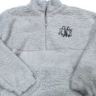 BLOOPER CLOTHING: Monogrammed Sherpa Pullover