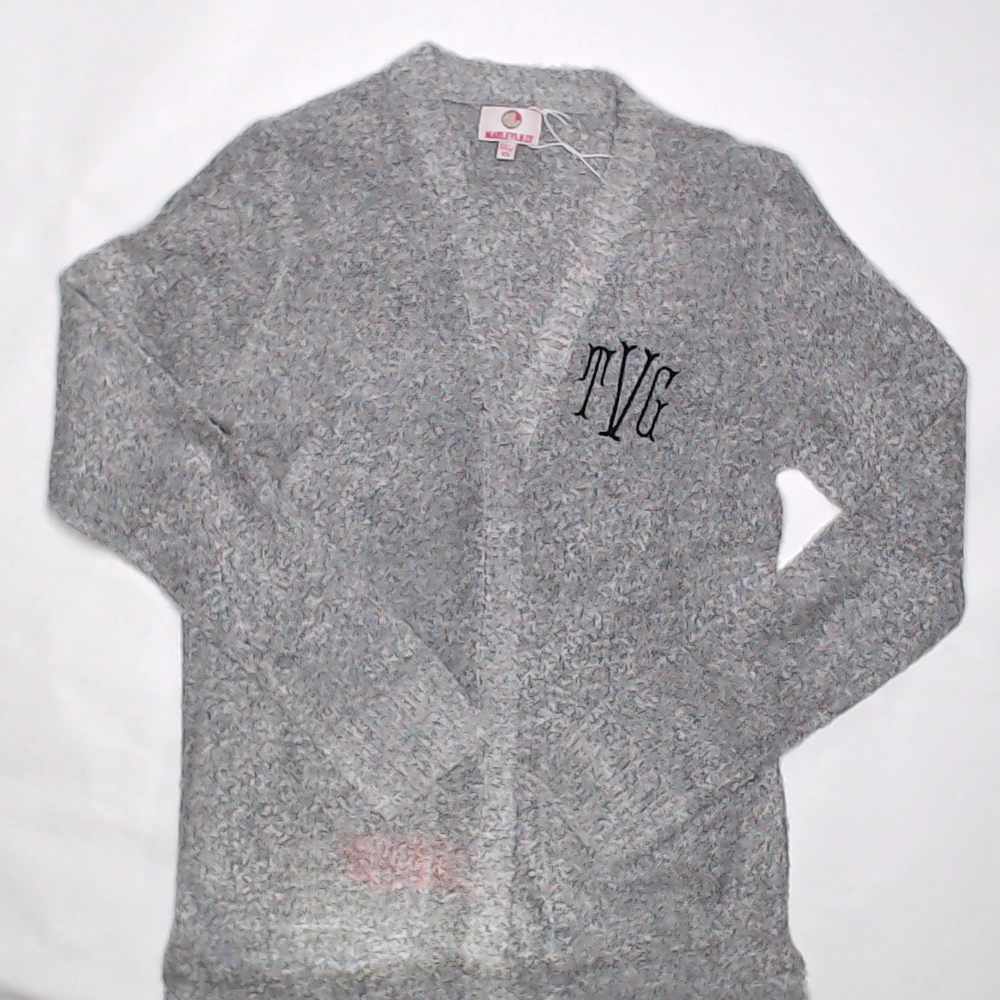 BLOOPER CLOTHING: Monogrammed Cardigan