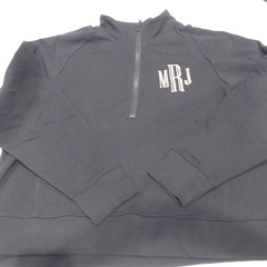 BLOOPER CLOTHING: Monogrammed Quarter Zip Pullover