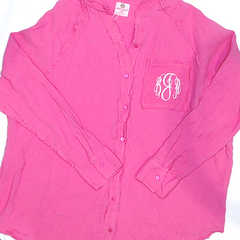 BLOOPER CLOTHING: Monogrammed Gauzy Tunic