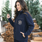 Monogrammed Field Fleece Jacket | Navy