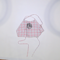 BLOOPER SWIM: Monogrammed High Neck Bikini Top