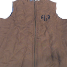 BLOOPER CLOTHING: Monogrammed Reversible Vest