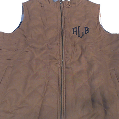BLOOPER CLOTHING: Monogrammed Reversible Vest