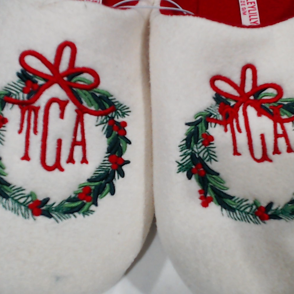 BLOOPER SHOES: Monogrammed Slippers