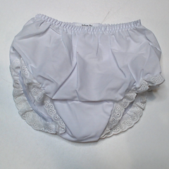 BLOOPER KIDS: Monogrammed White Eyelet Baby Bloomers