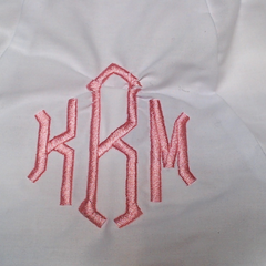 BLOOPER KIDS: Monogrammed White Eyelet Baby Bloomers