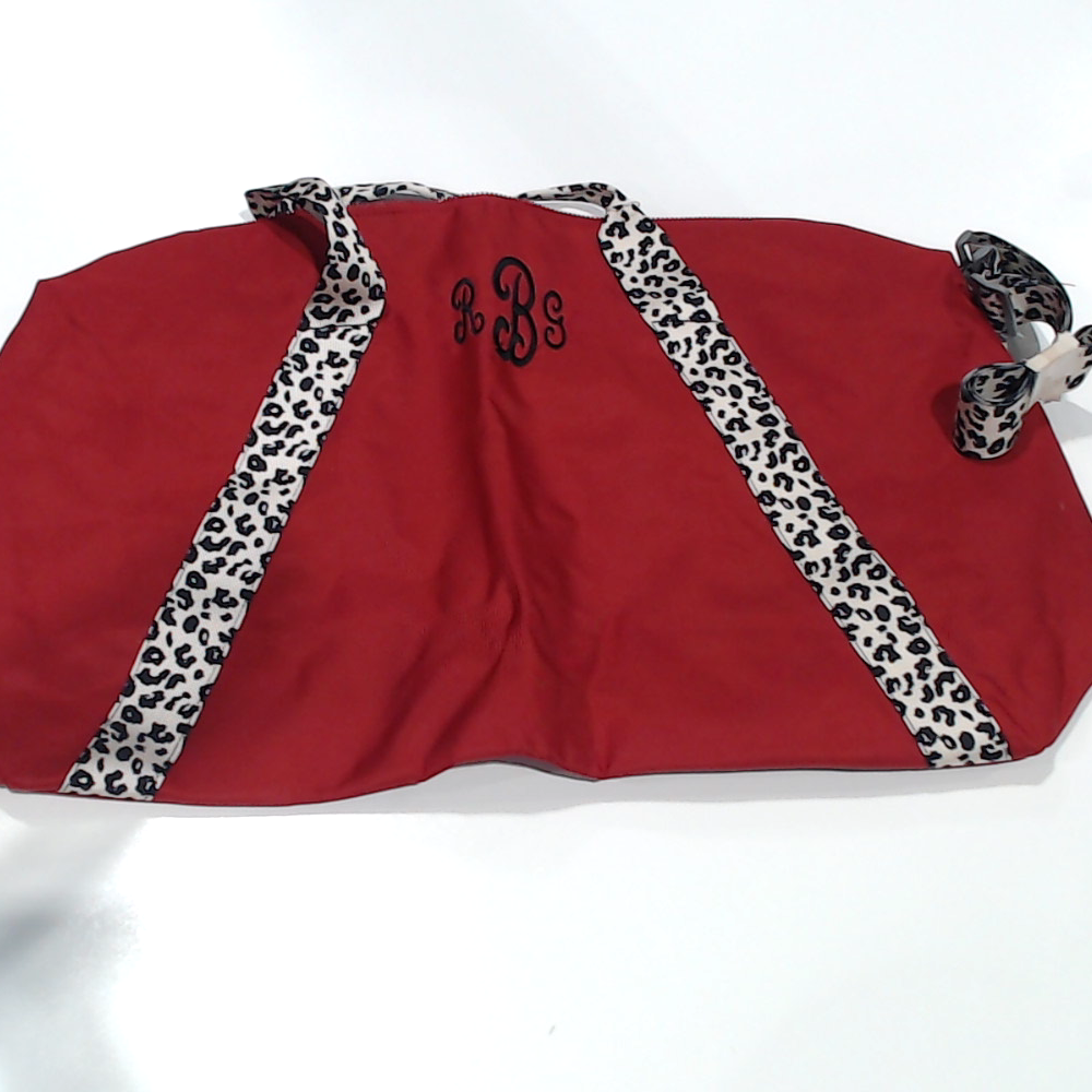 BLOOPER BAG: Monogrammed Weekend Bag