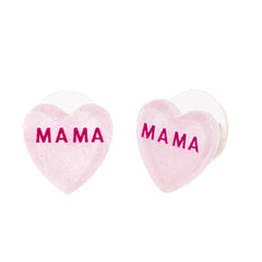Mama Heart Studs