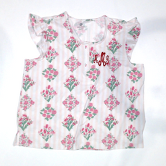 BLOOPER CLOTHING: Monogrammed Ruffle Top
