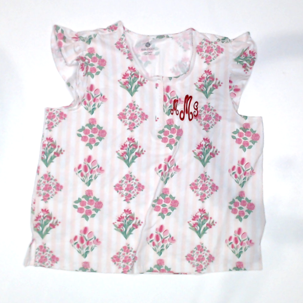 BLOOPER CLOTHING: Monogrammed Ruffle Top