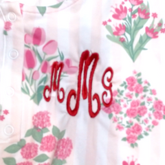 BLOOPER CLOTHING: Monogrammed Ruffle Top