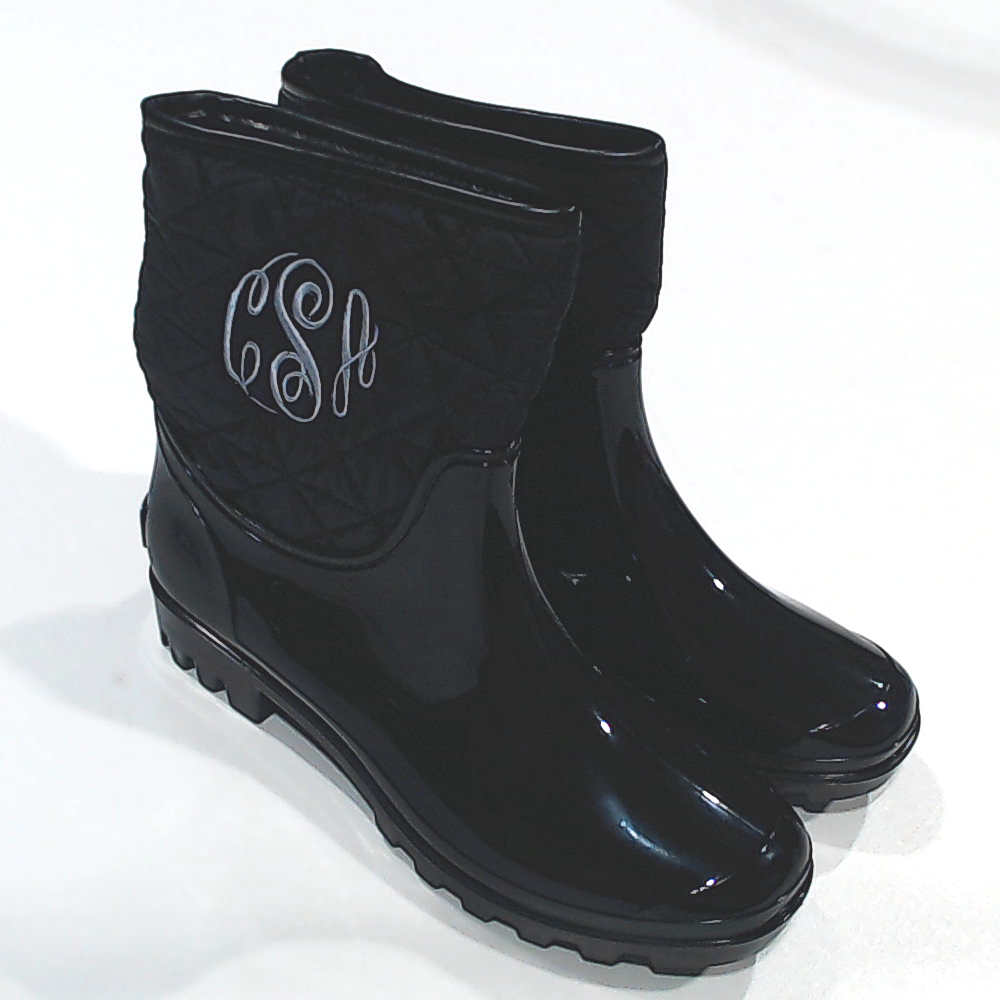 BLOOPER SHOES: Monogrammed Rain Boots