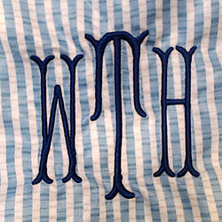 BLOOPER KIDS: Monogrammed Boys Swim Trunks