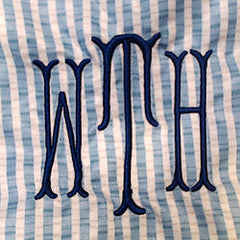 BLOOPER KIDS: Monogrammed Boys Swim Trunks