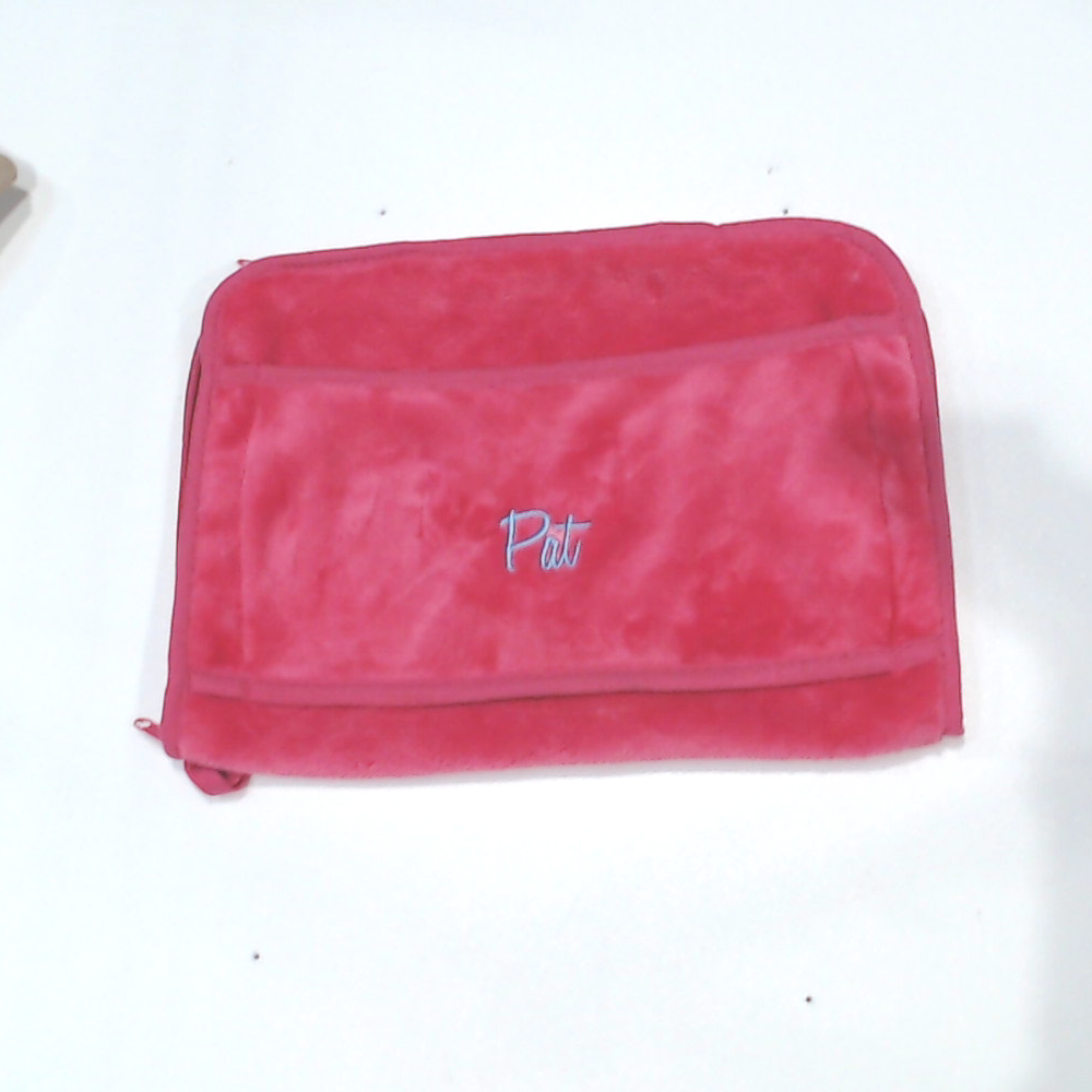 BLOOPER ACCESSORY: Monogrammed Travel Blanket Pillow
