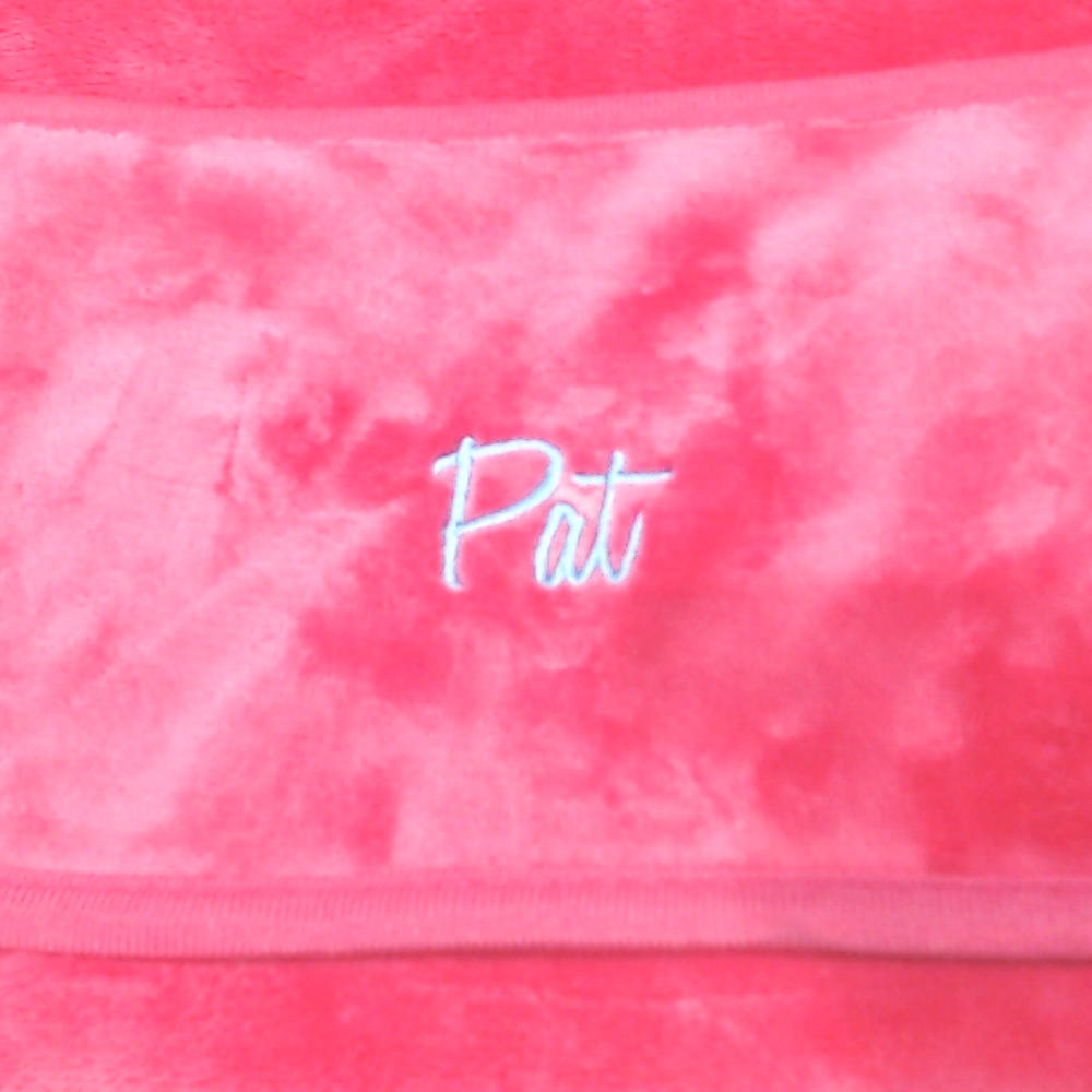 BLOOPER ACCESSORY: Monogrammed Travel Blanket Pillow