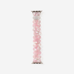 monogrammed scallop watch band in pink