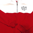 BLOOPER CLOTHING: Monogrammed Quarter Zip Sweatshirt
