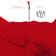 BLOOPER CLOTHING: Monogrammed Quarter Zip Sweatshirt