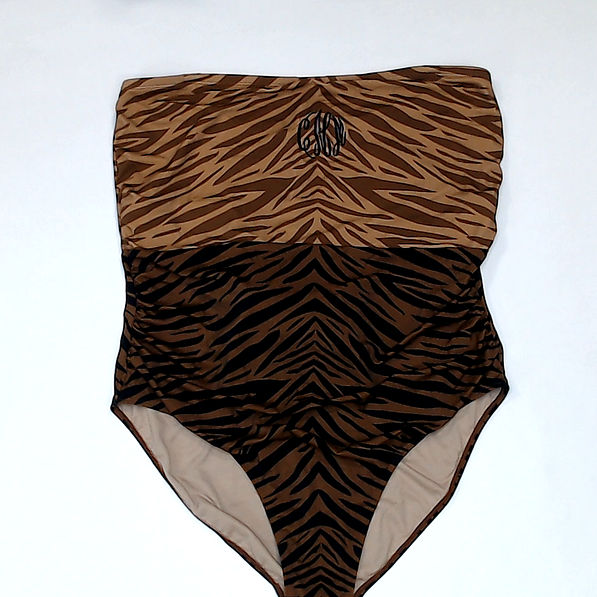 BLOOPER SWIM: Monogrammed One Piece Bathing  Suit