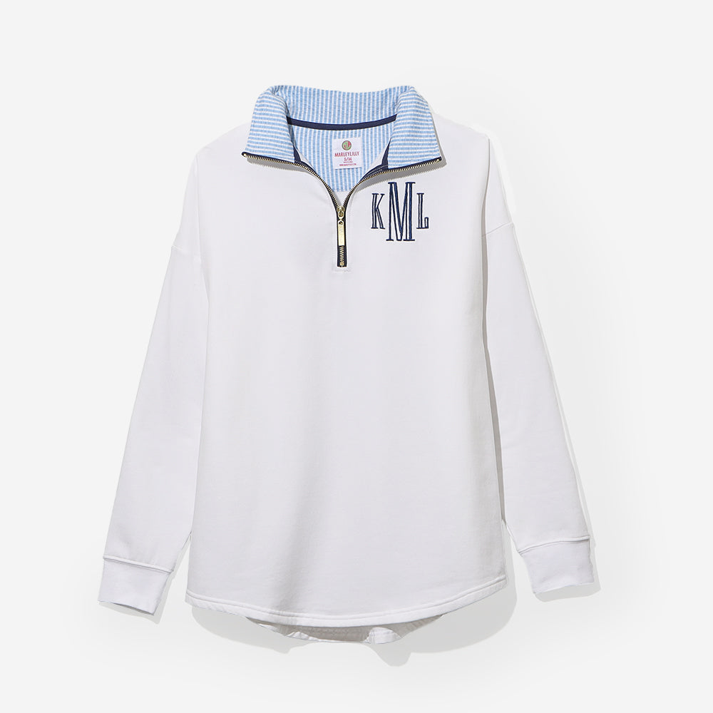 Personalized Quarter Zip Sweatshirt – Marleylilly