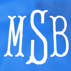 BLOOPER BAG: Monogrammed Splash Proof Zip Pouch